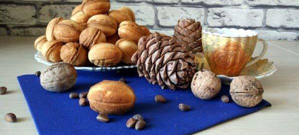 Печенье орешки со сгущенкой