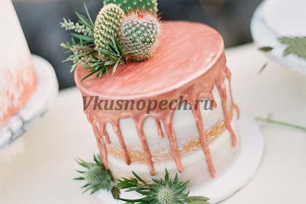 торт с подтеками