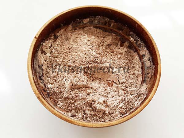 какао с мукой