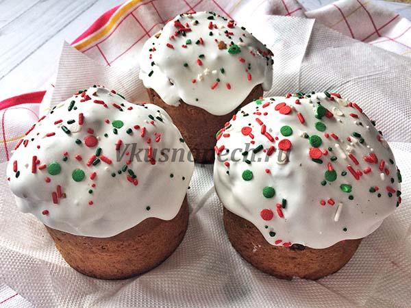 без дрожжевой кулич