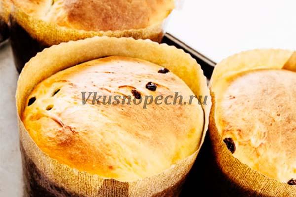 пасхальный кулич с живыми дрожжами