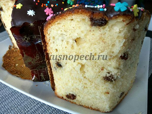 пасхальный кулич на сметане