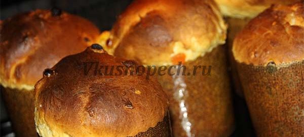 кулич из александрийского теста