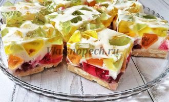 торт битое стекло пошаговый рецепт