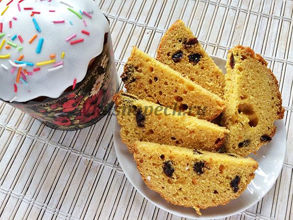 пасхальный кулич на сухих дрожжах