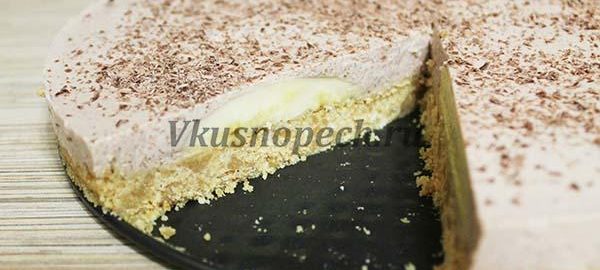шоколадно банановый торт