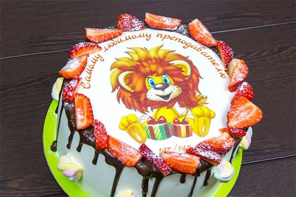 торт с фотопечатью