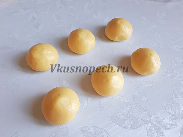 шарики из теста