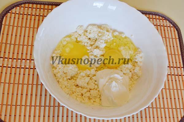 яйца с творогом