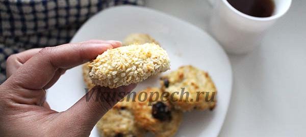 овсяное печенье с творогом