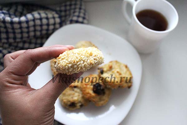 овсяное печенье с творогом