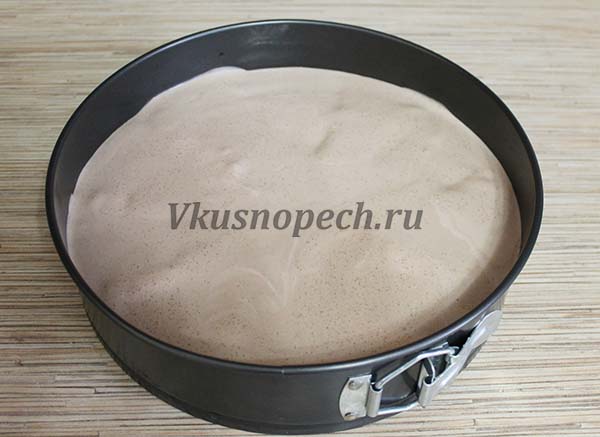 приготовление шоколадно бананового торта