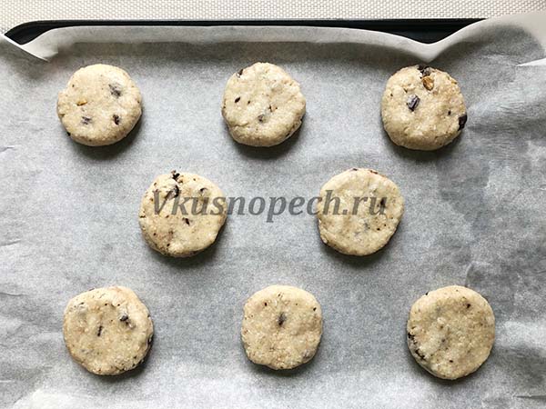 овсяное печенье с шоколадной крошкой