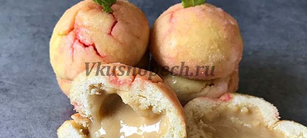 печенье персики пошаговый рецепт