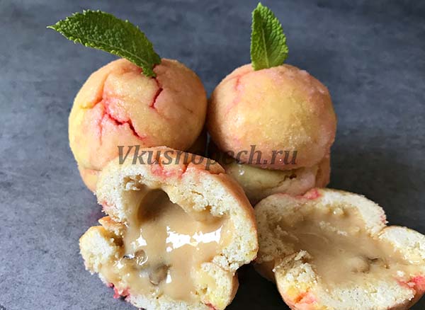 печенье персики пошаговый рецепт