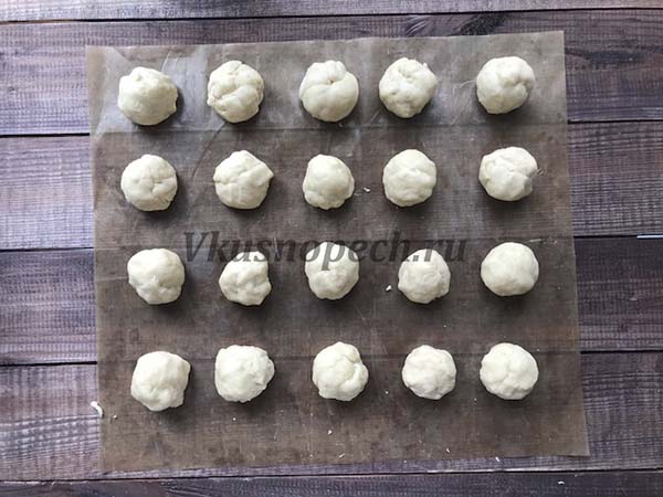 шарики из теста