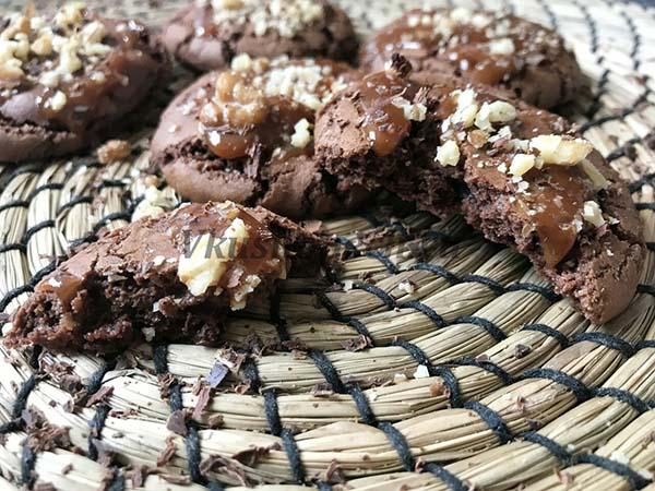 бисквитное печенье с карамелью