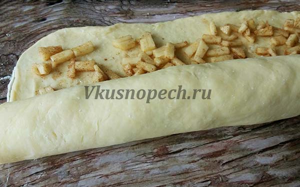 творожное печенье с яблоком