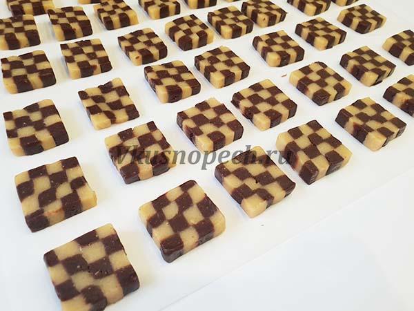 печенье шахматное рецепт с фото