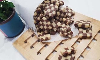 шоколадно ванильное печенье