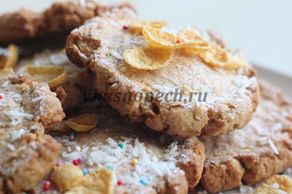 печенье из кукурузных хлопьев