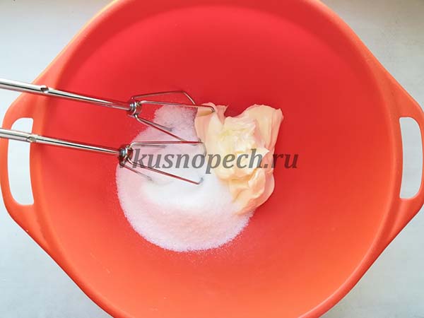 масло с сахаром