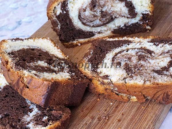 мраморный кекс рецепт с фото
