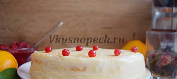 блинный торт с заварным кремом