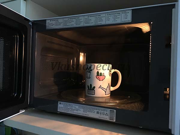 кекс в микроволновке