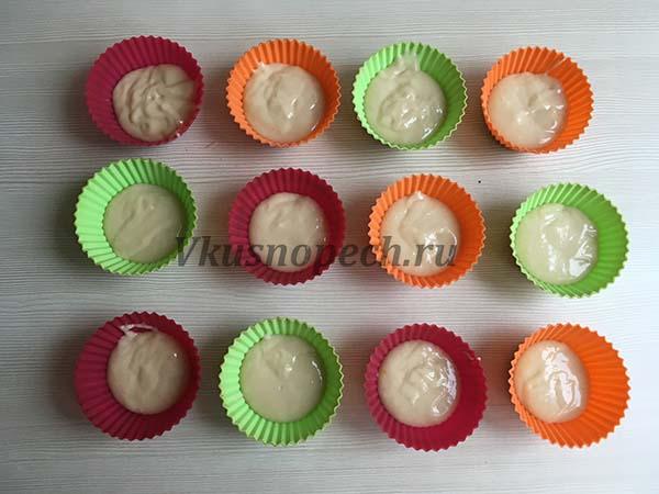 тесто в формах