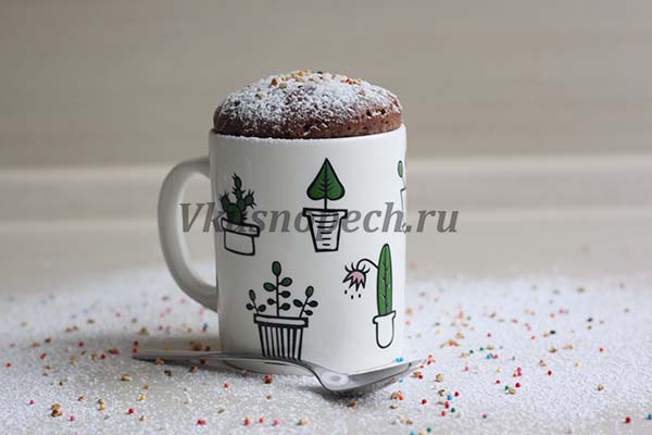 кекс в микроволновке