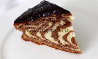 кекс Зебра рецепт с фото