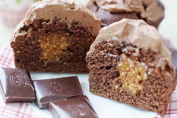 кексы с вареной сгущенкой