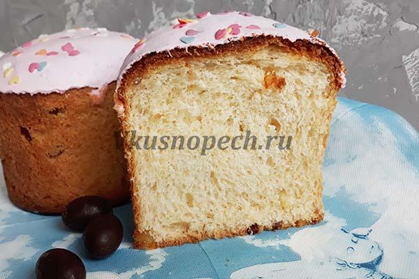 кулич на желтках и сметане