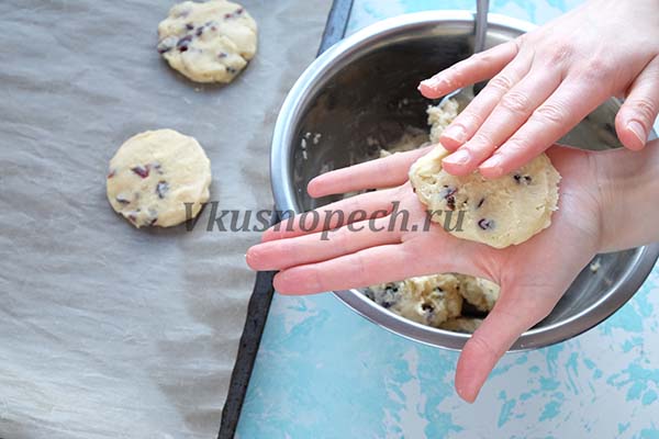 печенье с клюквой