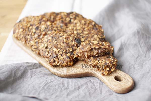 овсяное печенье с сухофруктами