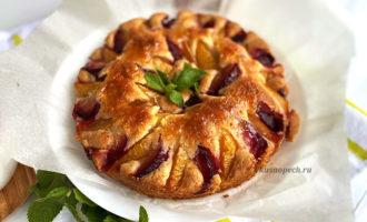 пирог со сливами рецепт пошагово с фото